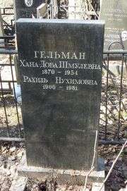 Гельман Хана-Доба Шмулевна, Москва, Востряковское кладбище